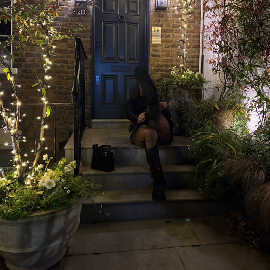 NYXLUX all eyes on my fishnets.